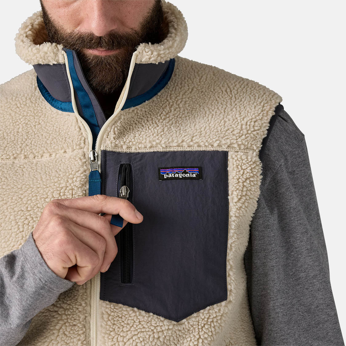 Classic Retro-X Fleece Vest Natural